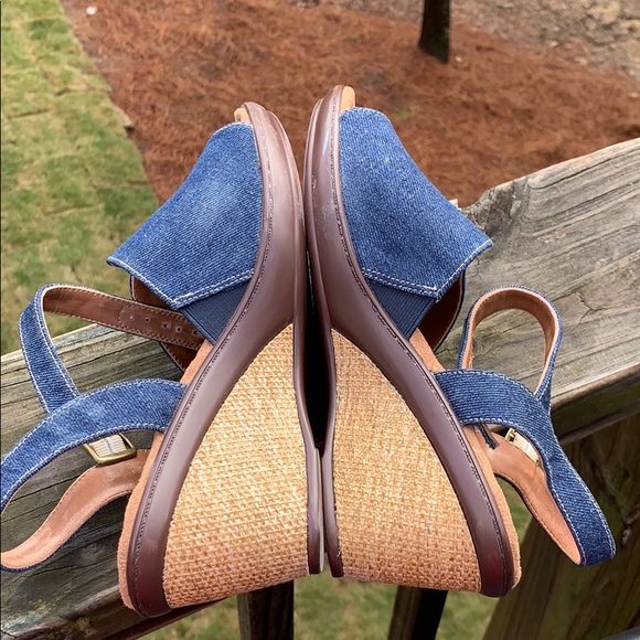 Denim wedge sandals - Picture 5 of 7